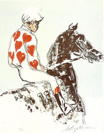 Leroy Neiman Jockey Suite Hearts